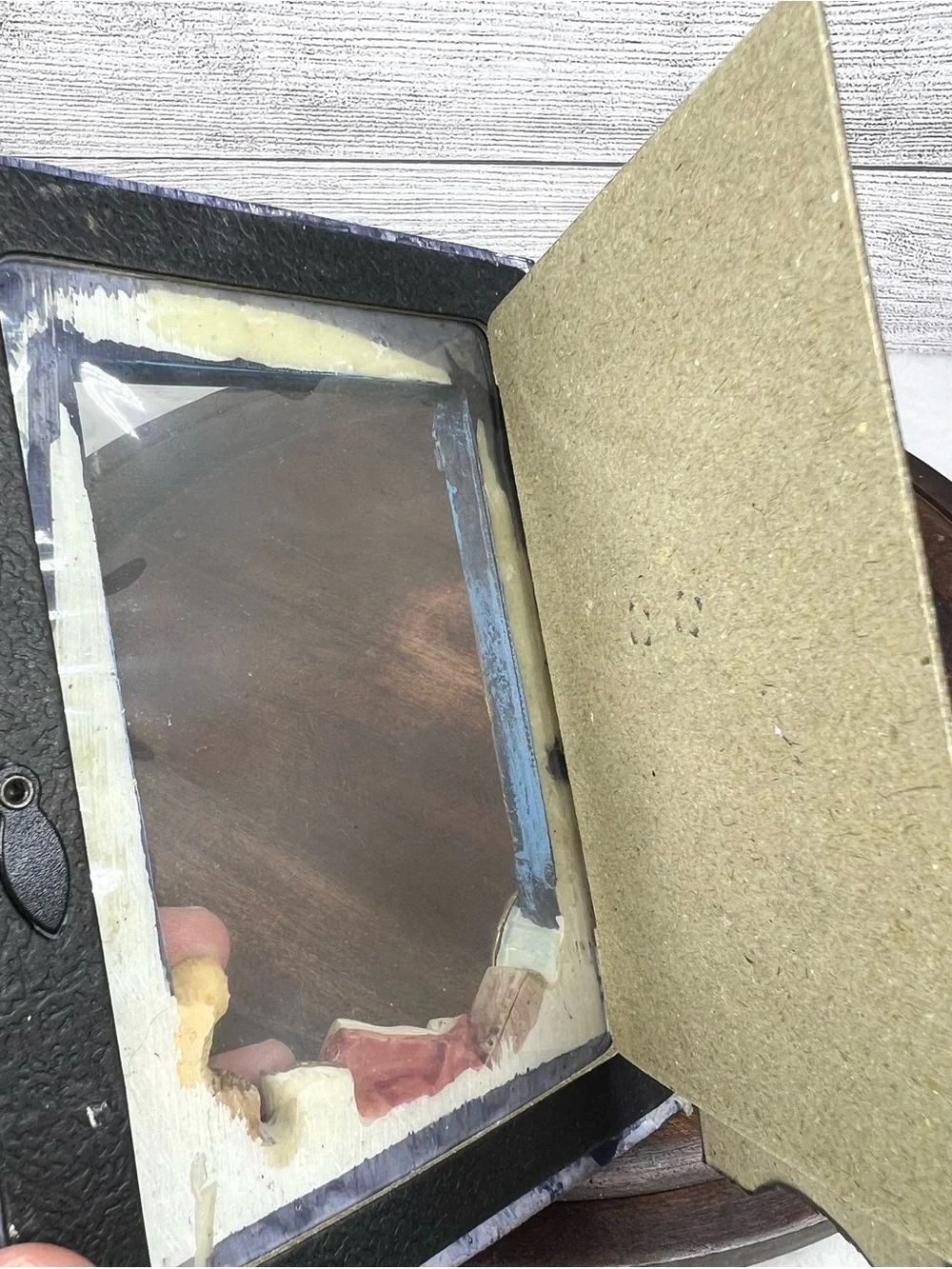 Vintage 3D Teddy Bear Small Photo Frame 90’s Cottagecore Whimsical Decor Retro